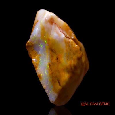 Natural Fire Opal Gemstone 10.00 Cts Loose Fancy Rough From Australia 19x14x9 mm RF-782
