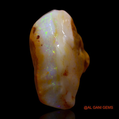 Natural Fire Opal Gemstone 10.00 Cts Loose Fancy Rough From Australia 19x14x9 mm RF-782
