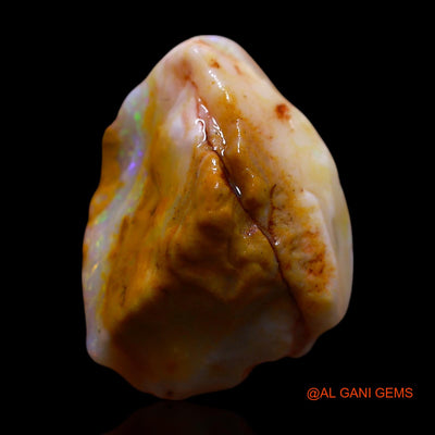 Natural Fire Opal Gemstone 10.00 Cts Loose Fancy Rough From Australia 19x14x9 mm RF-782