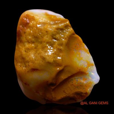 Natural Fire Opal Gemstone 10.00 Cts Loose Fancy Rough From Australia 19x14x9 mm RF-782