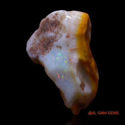 Natural Untreated Fire Opal Loose Gemstone Fancy Rough From Australia 14.00 Cts 19x14x11 mm RF-784