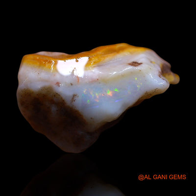 Natural Untreated Fire Opal Loose Gemstone Fancy Rough From Australia 14.00 Cts 19x14x11 mm RF-784