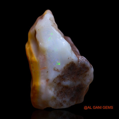 Natural Untreated Fire Opal Loose Gemstone Fancy Rough From Australia 14.00 Cts 19x14x11 mm RF-784
