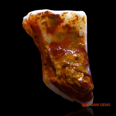 Natural Untreated Fire Opal Loose Gemstone Fancy Rough From Australia 8.00 Cts 22x13x6 mm RF-792
