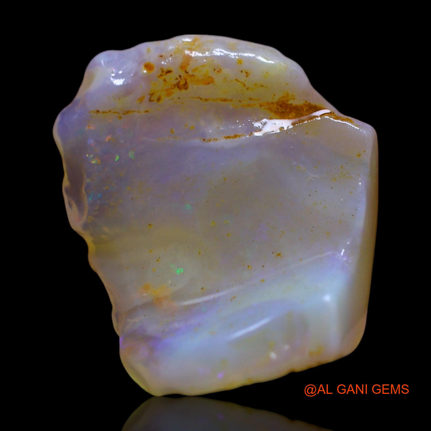 Natural Untreated Fire Opal Loose Gemstone Fancy Rough From Australia 8.00 Cts 19x15x6 mm RF-793