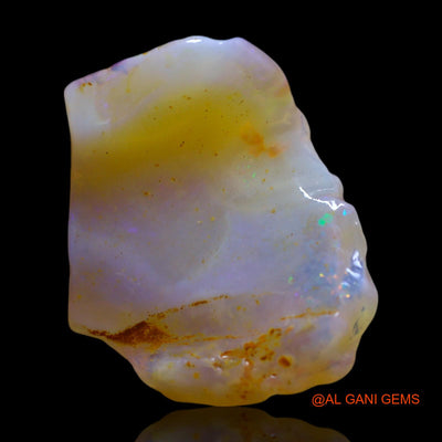 Natural Untreated Fire Opal Loose Gemstone Fancy Rough From Australia 8.00 Cts 19x15x6 mm RF-793