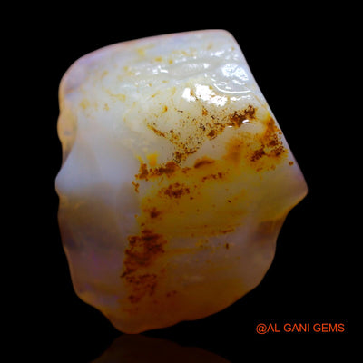 Natural Untreated Fire Opal Loose Gemstone Fancy Rough From Australia 8.00 Cts 19x15x6 mm RF-793