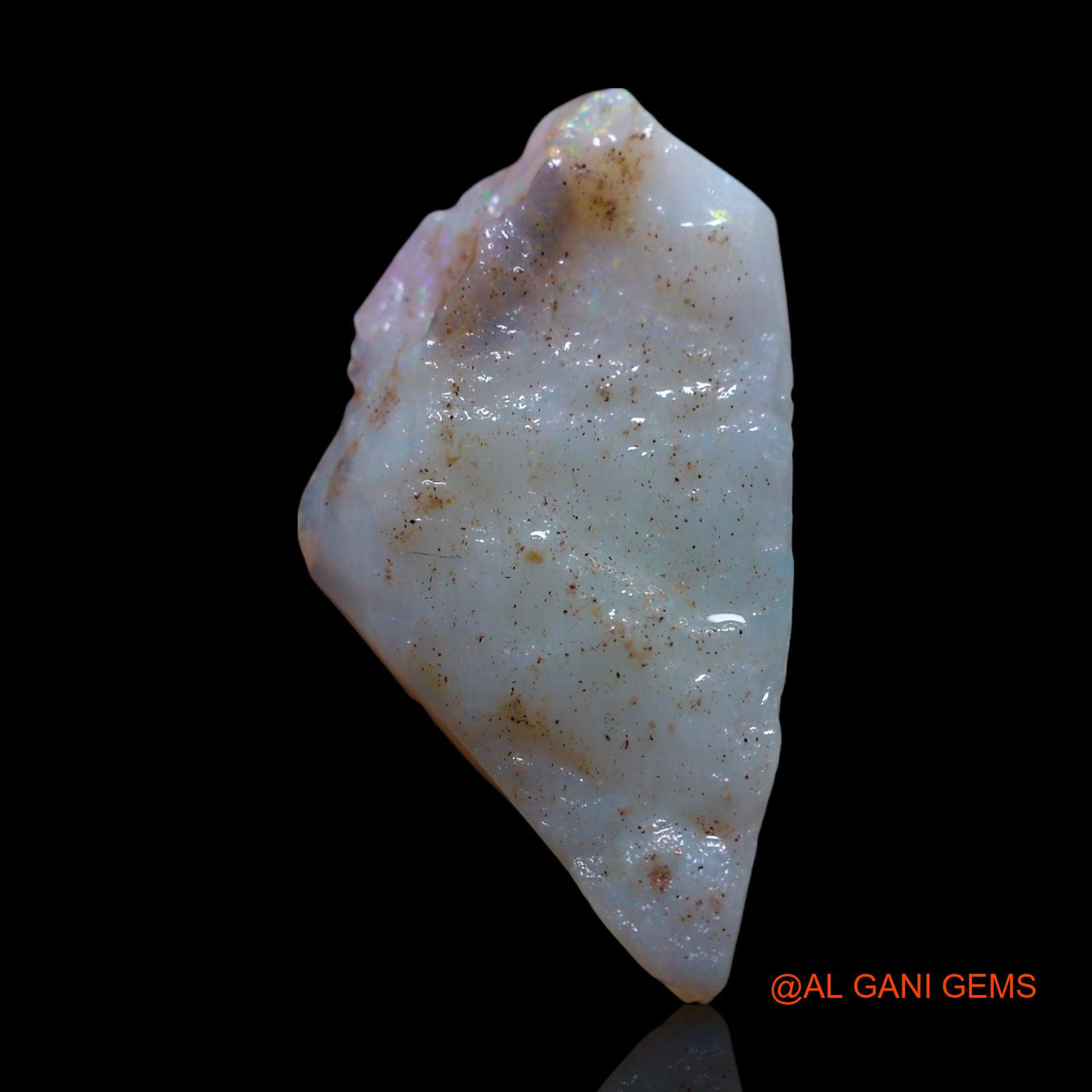 Natural Untreated Fire Opal Loose Gemstone Fancy Rough From Australia 5.00 Cts 24x15x3 mm RF-794