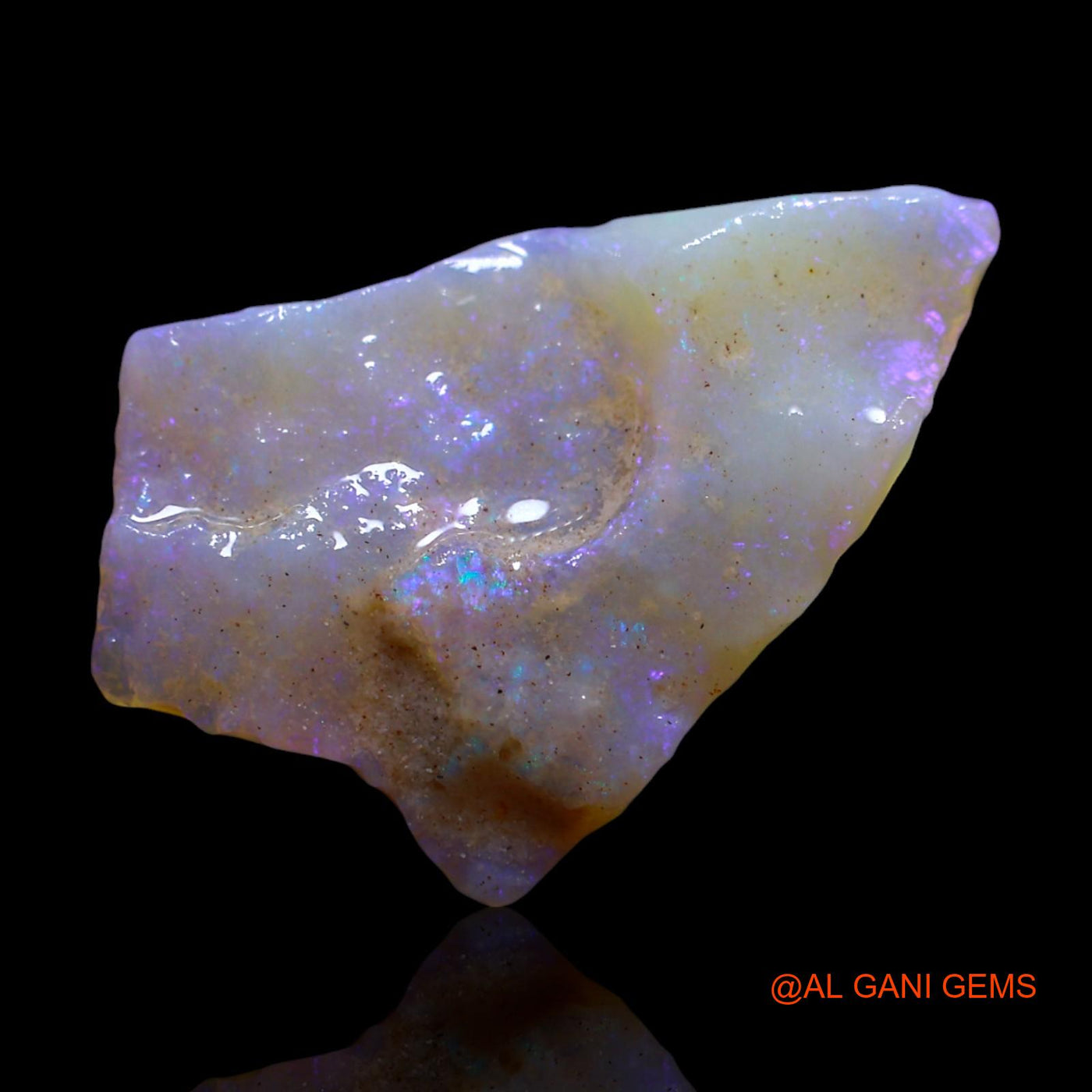 5.00 Cts Natural Australian Fire Opal Loose Gemstone Fancy Rough 22x14x3 mm RF-797