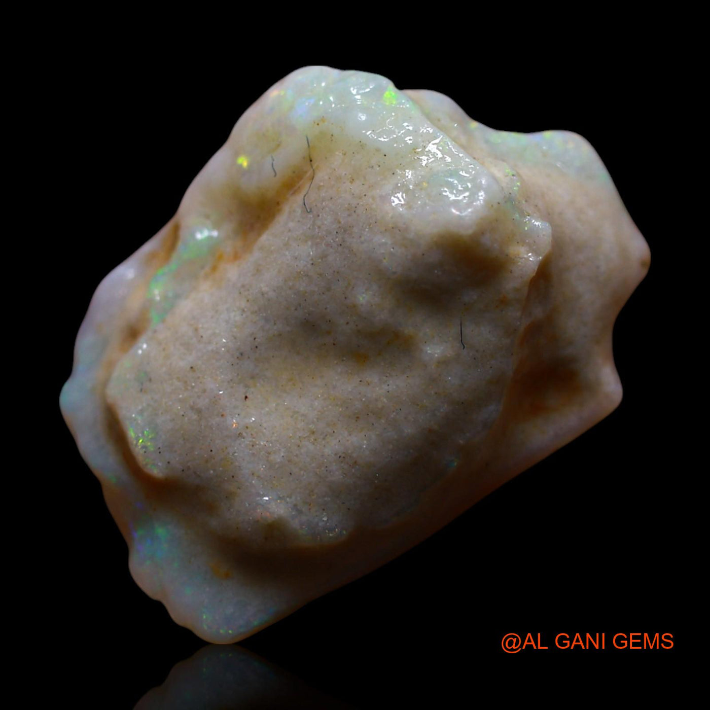 Natural Untreated Fire Opal Loose Gemstone Fancy Rough From Australia 8.00 Cts 19x14x8 mm RF-807
