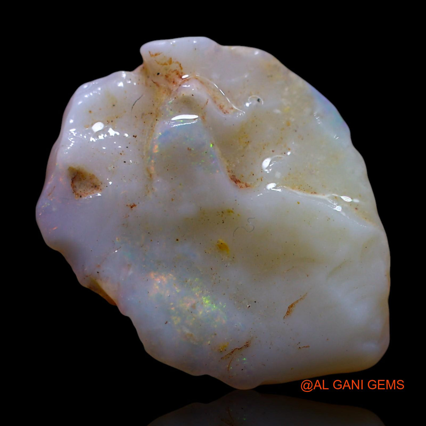 5.00 Cts Natural Australian Fire Opal Loose Gemstone Fancy Rough 19x15x4 mm RF-808