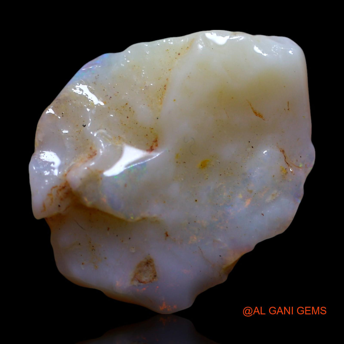 5.00 Cts Natural Australian Fire Opal Loose Gemstone Fancy Rough 19x15x4 mm RF-808