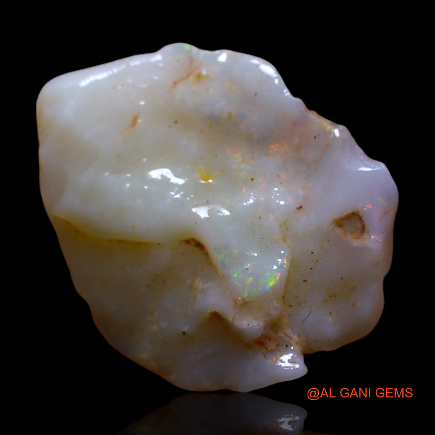 5.00 Cts Natural Australian Fire Opal Loose Gemstone Fancy Rough 19x15x4 mm RF-808