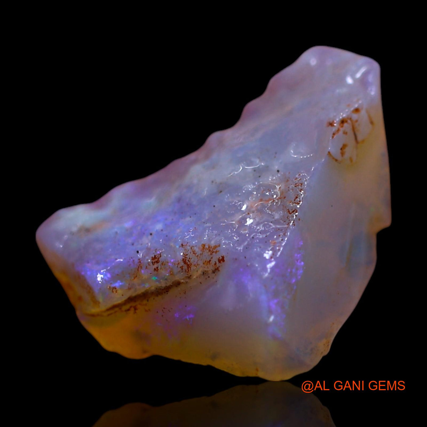 8.00 Cts Natural Australian Fire Opal Loose Gemstone Fancy Rough 18x14x7 mm RF-809