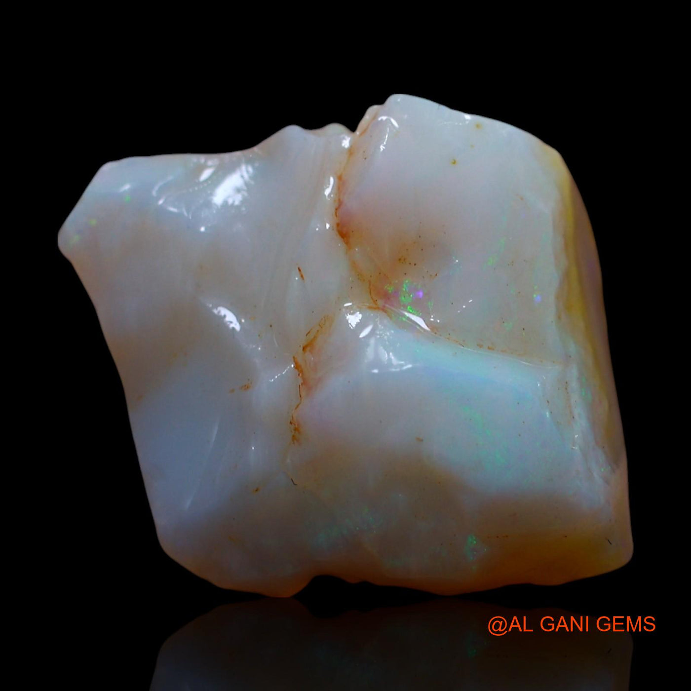 Natural Fire Opal Gemstone 10.00 Cts Loose Fancy Rough From Australia 17x14x7 mm RF-810