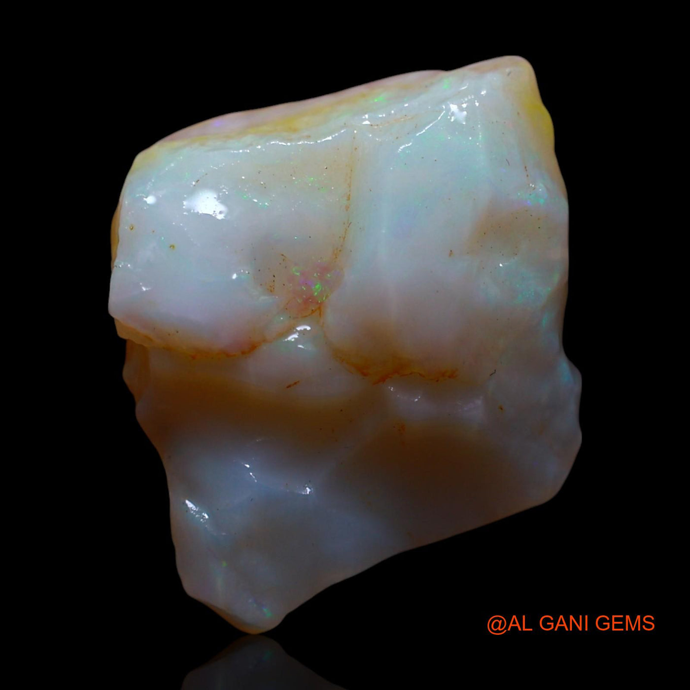 Natural Fire Opal Gemstone 10.00 Cts Loose Fancy Rough From Australia 17x14x7 mm RF-810