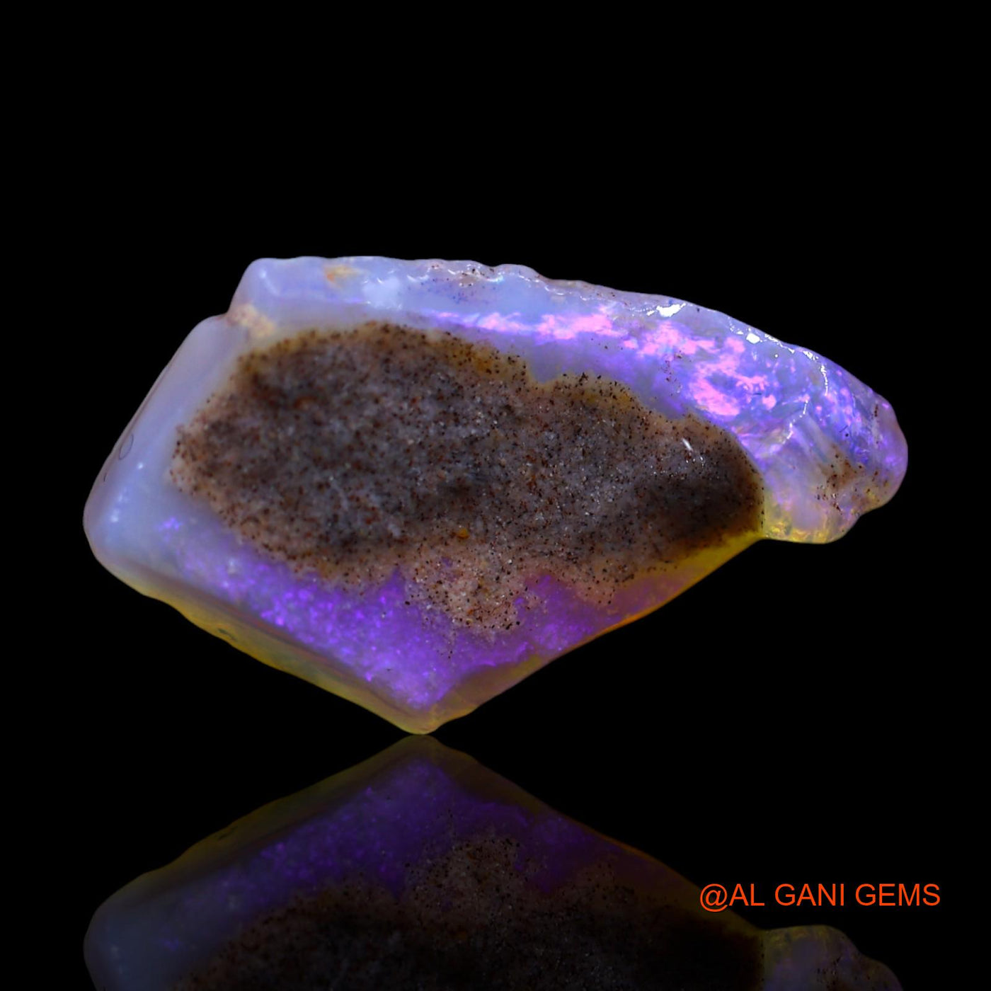 Natural Fire Opal Gemstone 5.00 Cts Loose Fancy Rough From Australia 20x12x5 mm RF-827