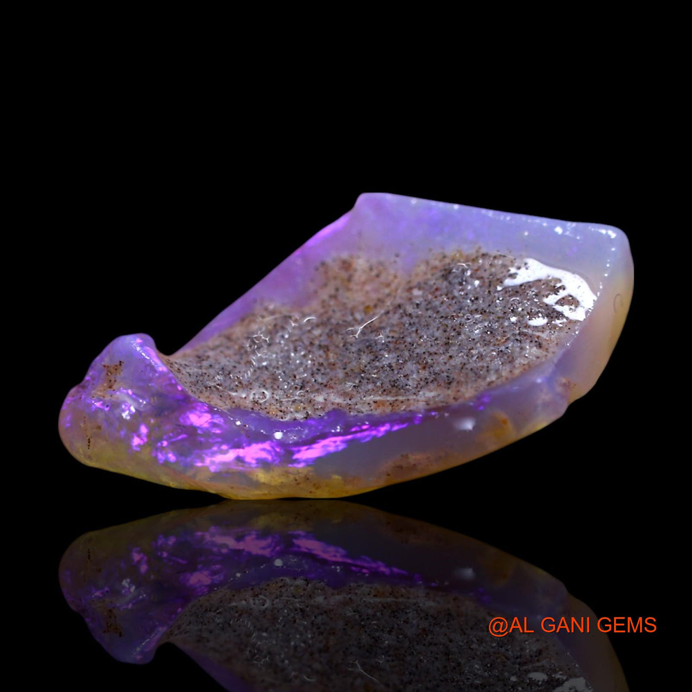 Natural Fire Opal Gemstone 5.00 Cts Loose Fancy Rough From Australia 20x12x5 mm RF-827