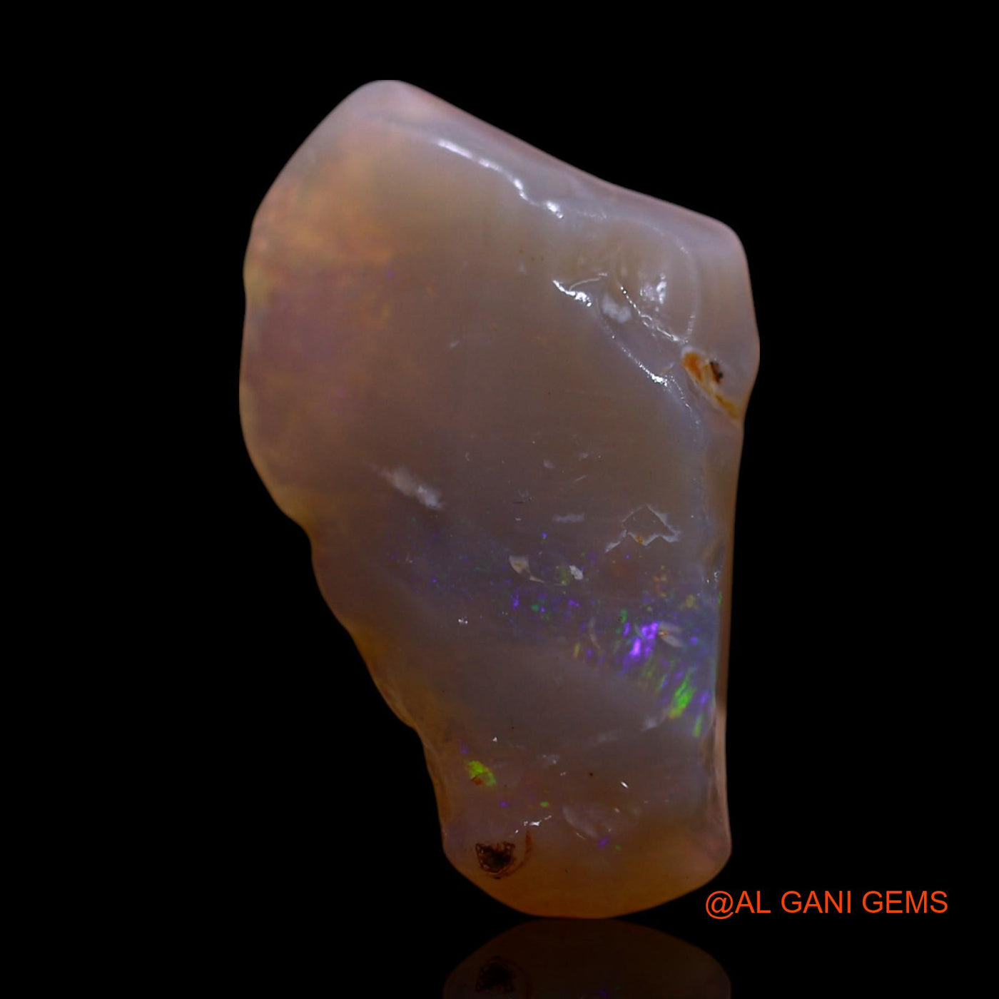 Natural Untreated Fire Opal Loose Gemstone Fancy Rough From Australia 6.00 Cts 20x12x5 mm RF-828