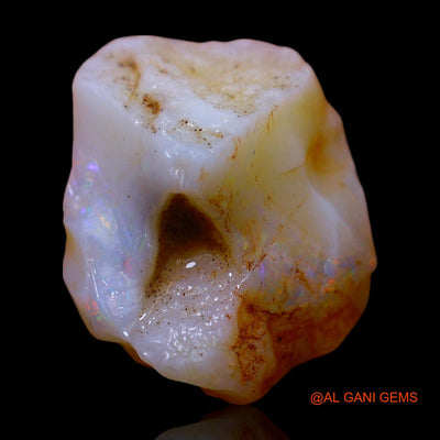 Natural Untreated Fire Opal Loose Gemstone Fancy Rough From Australia 7.00 Cts 15x12x9 mm RF-82