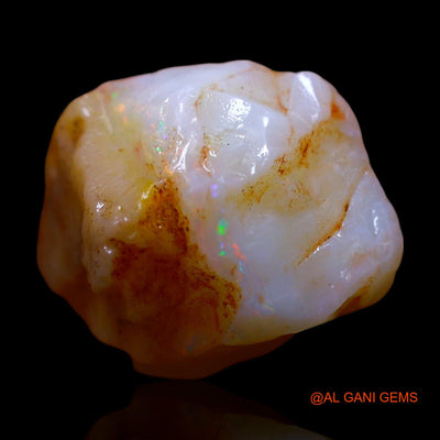 Natural Untreated Fire Opal Loose Gemstone Fancy Rough From Australia 7.00 Cts 15x12x9 mm RF-82