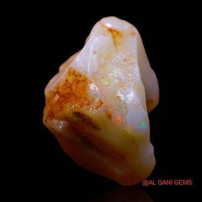 Natural Untreated Fire Opal Loose Gemstone Fancy Rough From Australia 7.00 Cts 15x12x9 mm RF-82