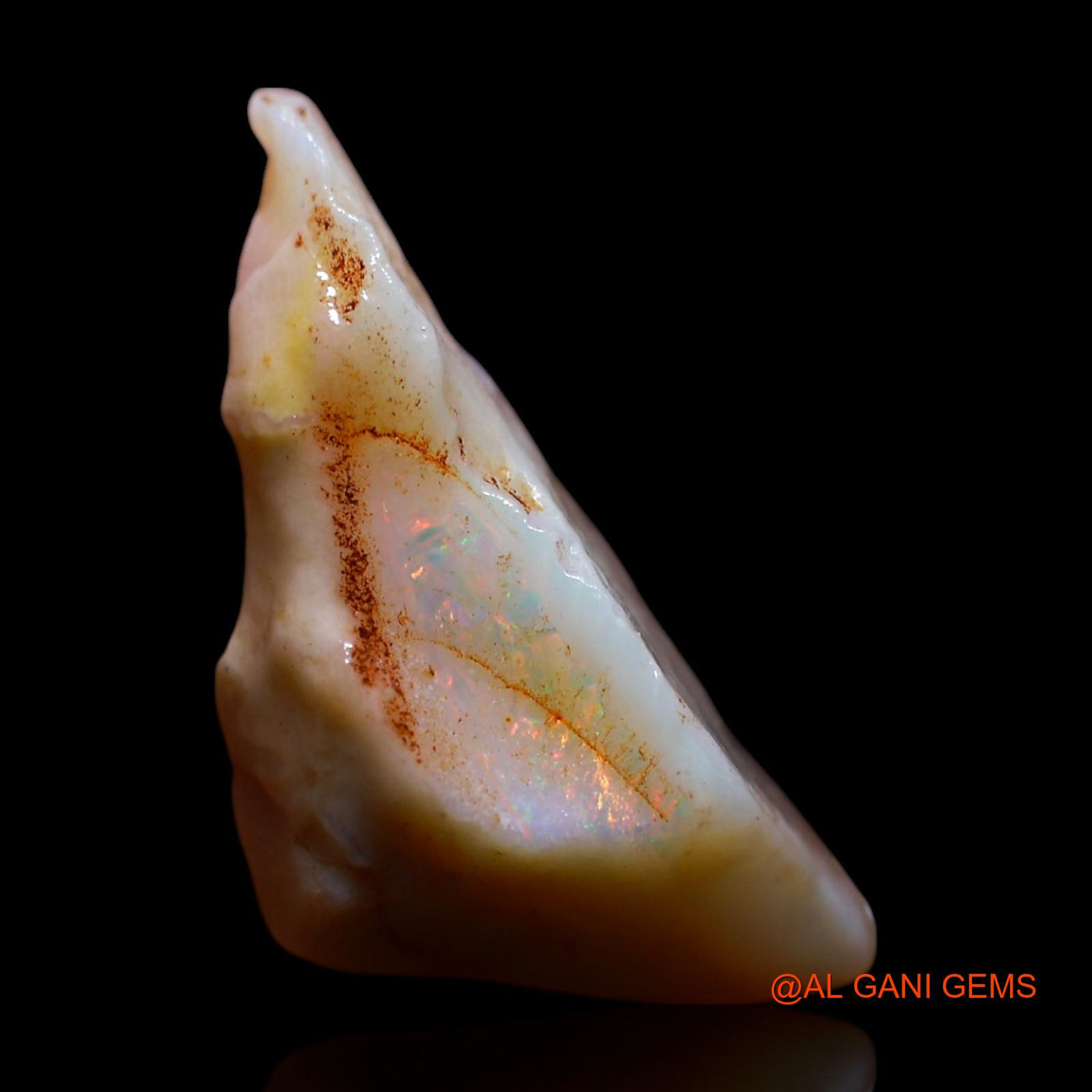 4.00 Cts Natural Australian Fire Opal Loose Gemstone Fancy Rough 20x10x6 mm RF-832
