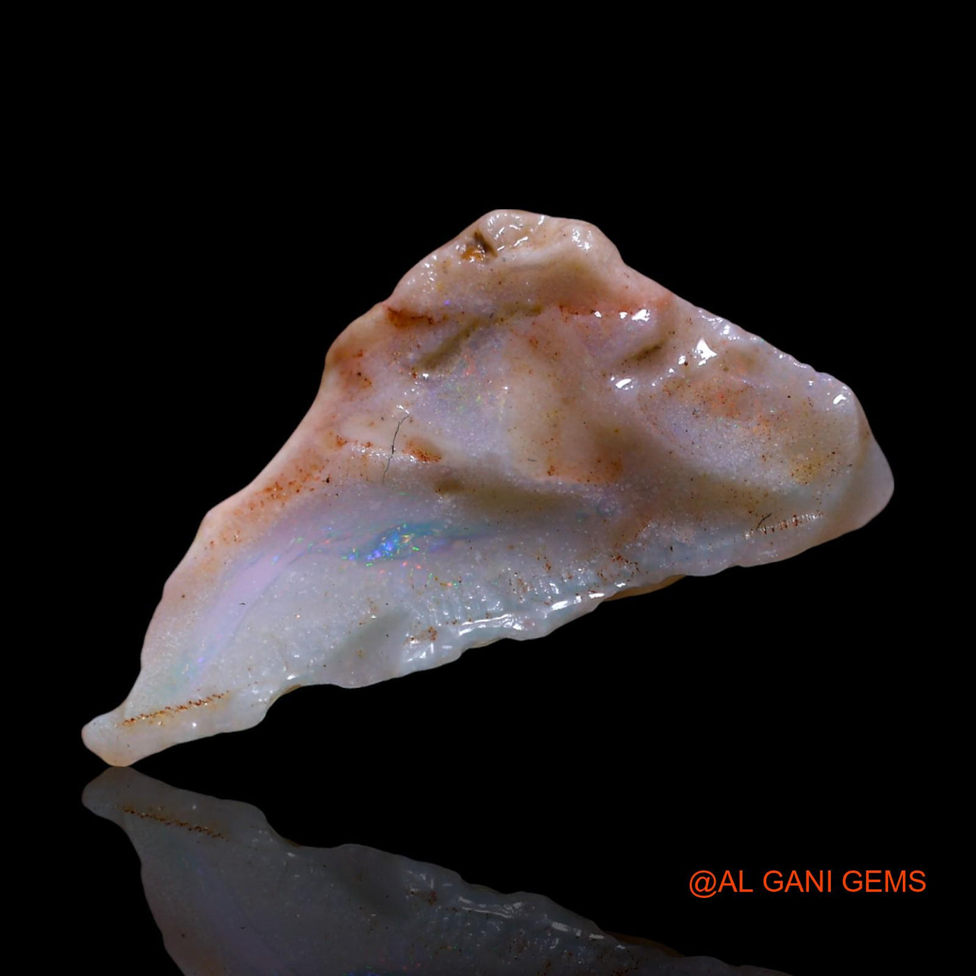 4.00 Cts Natural Australian Fire Opal Loose Gemstone Fancy Rough 20x10x6 mm RF-832