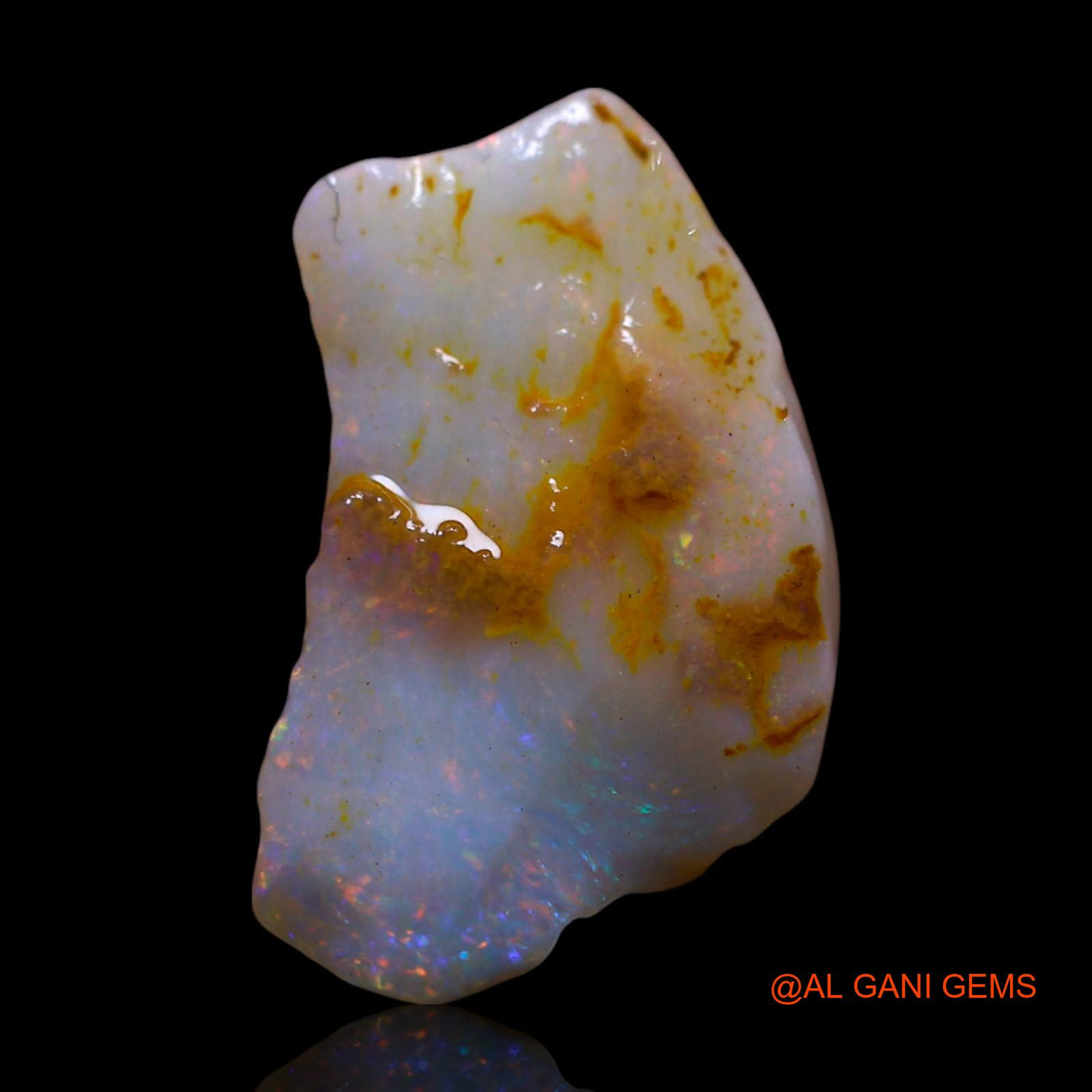4.00 Cts Natural Australian Fire Opal Loose Gemstone Fancy Rough 18x11x4 mm RF-833