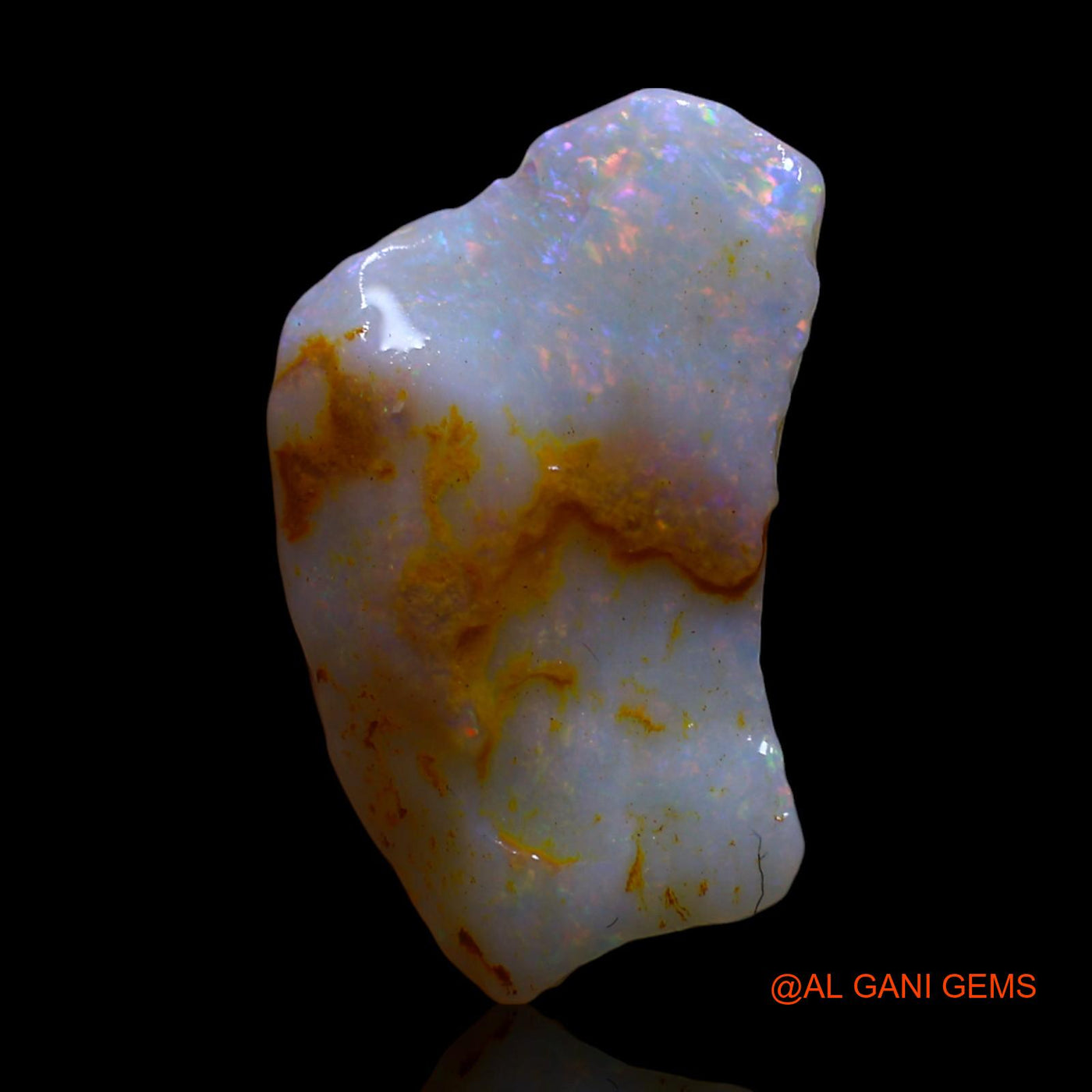 4.00 Cts Natural Australian Fire Opal Loose Gemstone Fancy Rough 18x11x4 mm RF-833