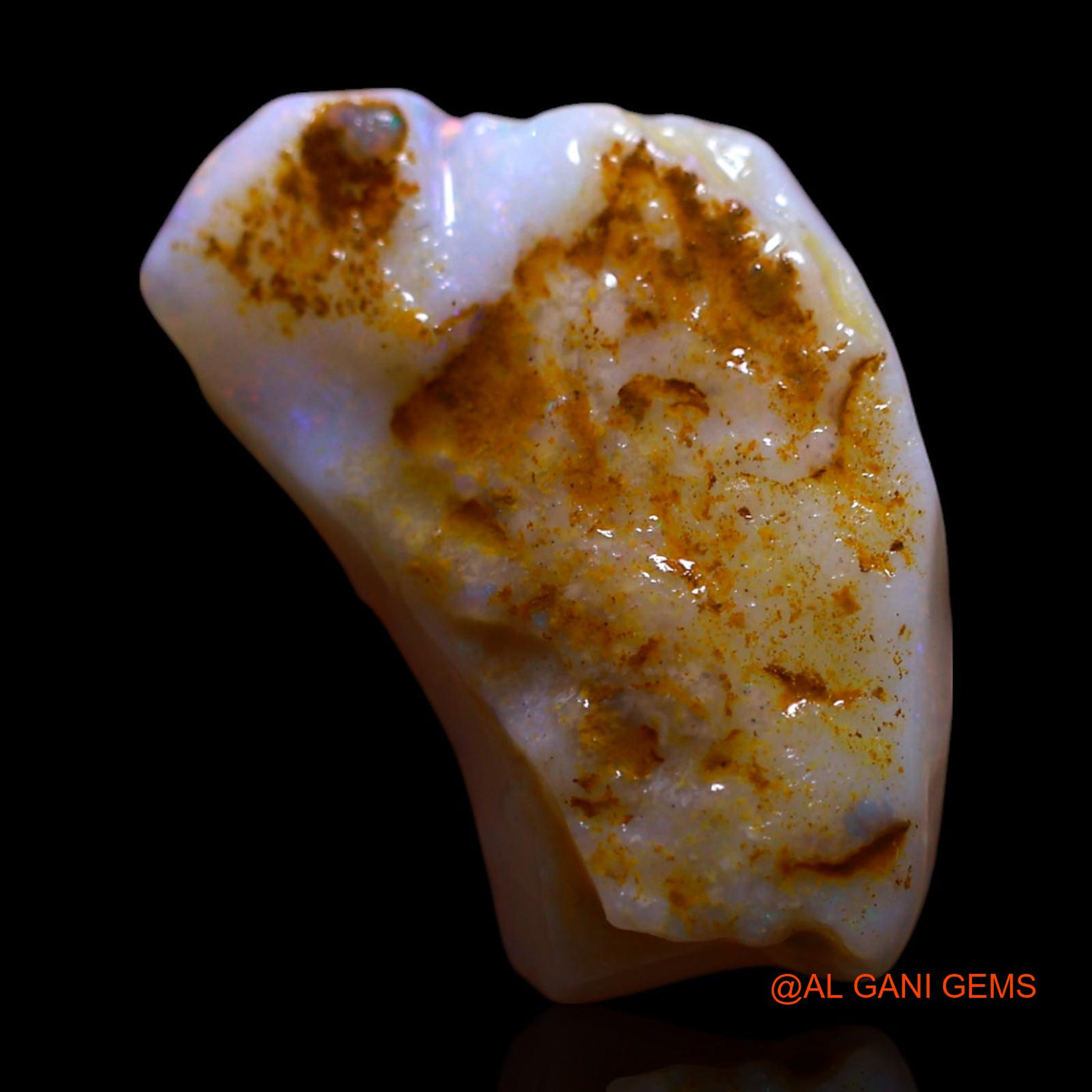 4.00 Cts Natural Australian Fire Opal Loose Gemstone Fancy Rough 18x11x4 mm RF-833
