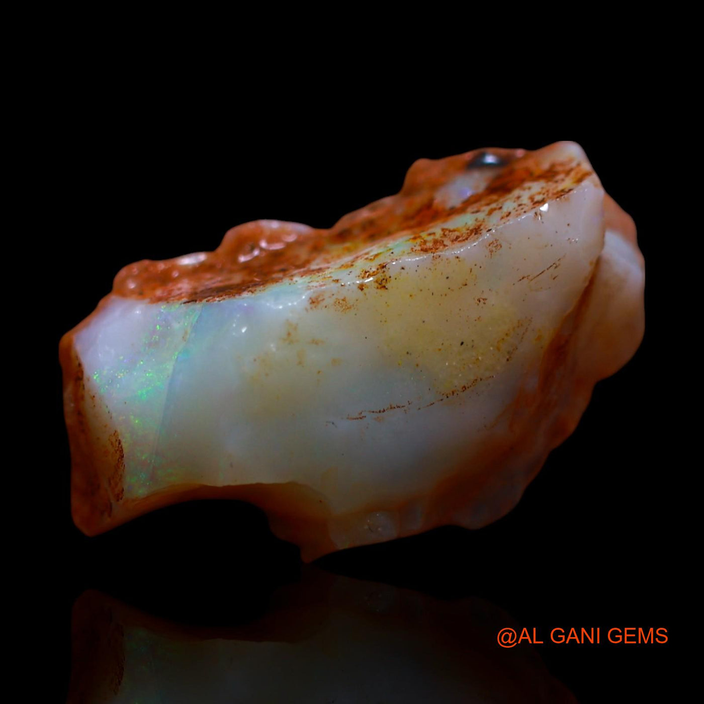 7.00 Cts Natural Australian Fire Opal Loose Gemstone Fancy Rough 18x11x7 mm RF-834