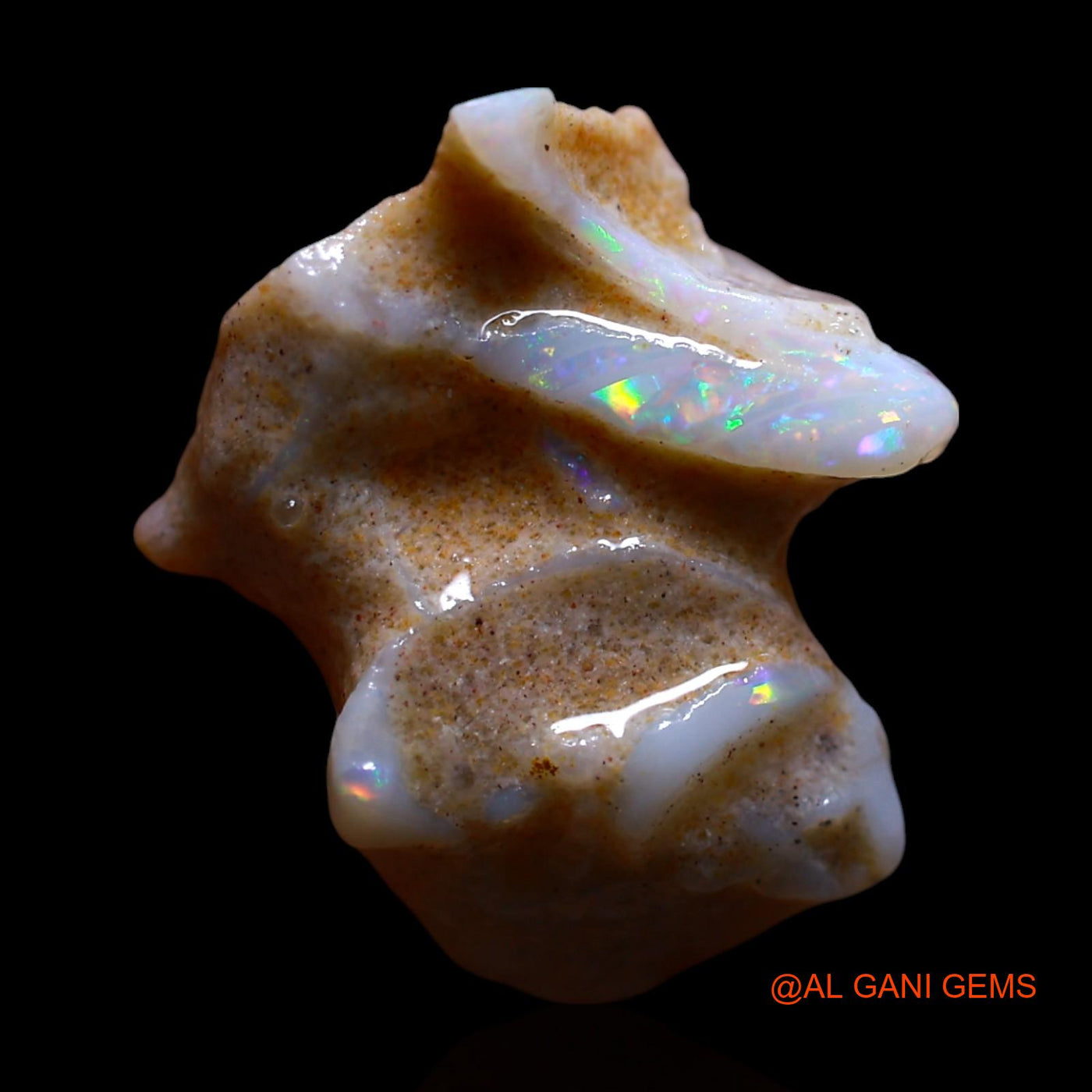 7.00 Cts Natural Australian Fire Opal Loose Gemstone Fancy Rough 19x14x10 mm RF-840