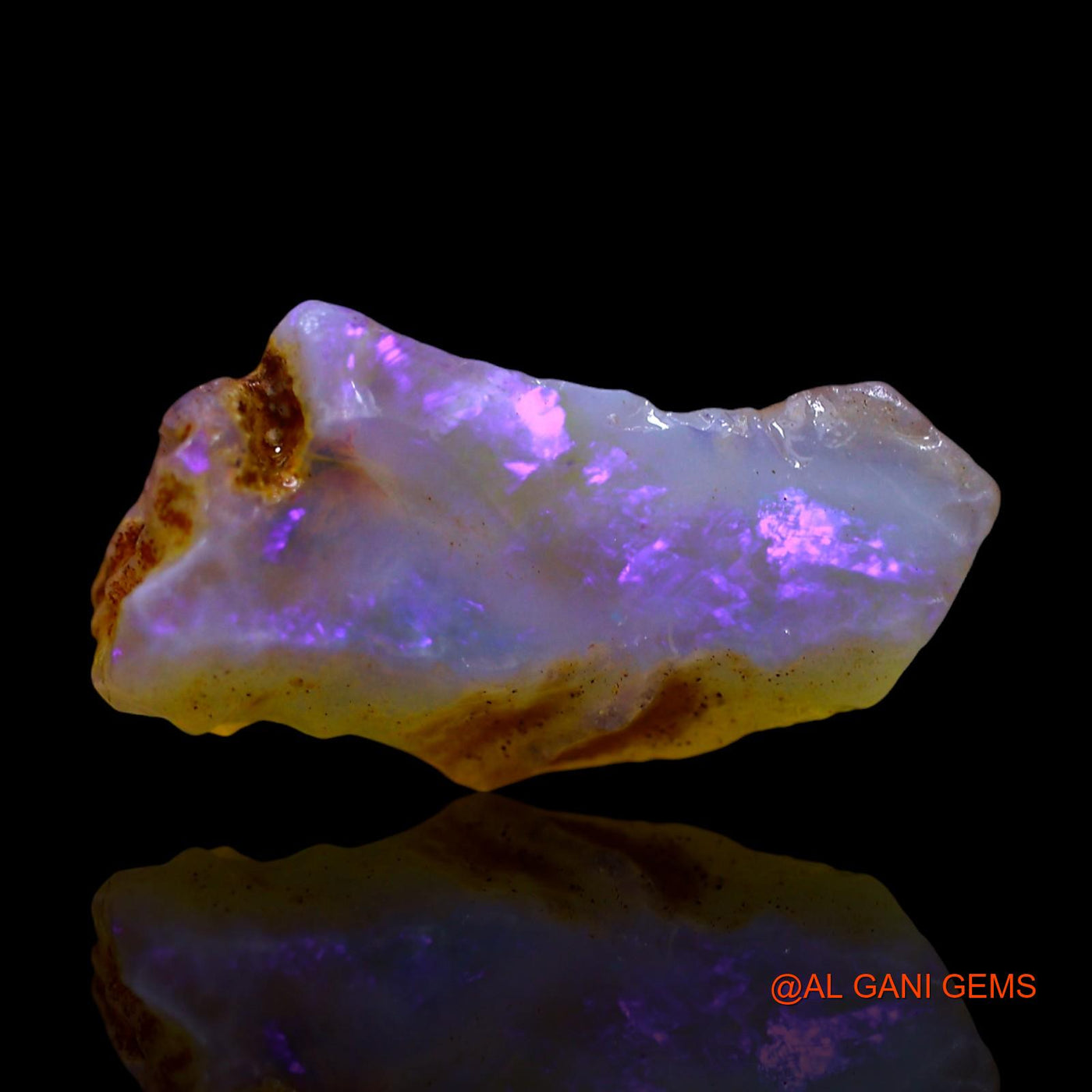 Natural Untreated Fire Opal Loose Gemstone Fancy Rough From Australia 3.00 Cts 17x9x6 mm RF-84