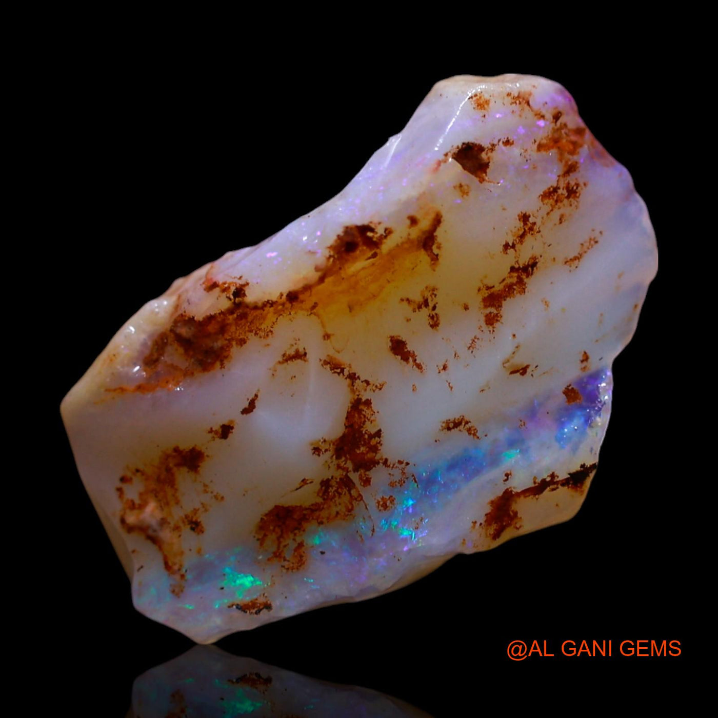 5.00 Cts Natural Australian Fire Opal Fancy Rough Loose Gemstone For Jewelry 16x11x6 mm RF-854