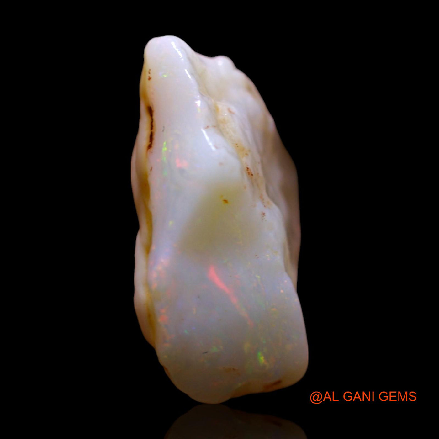 Natural Untreated Fire Opal Loose Gemstone Fancy Rough From Australia 6.00 Cts 16x13x6 mm RF-857