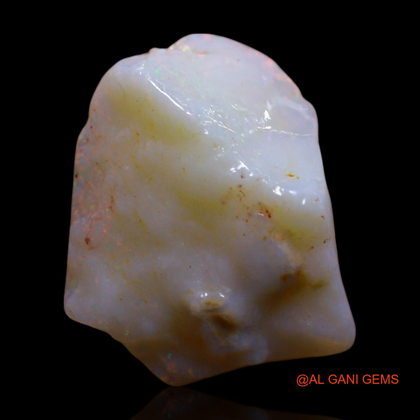 Natural Untreated Fire Opal Loose Gemstone Fancy Rough From Australia 6.00 Cts 16x13x6 mm RF-857