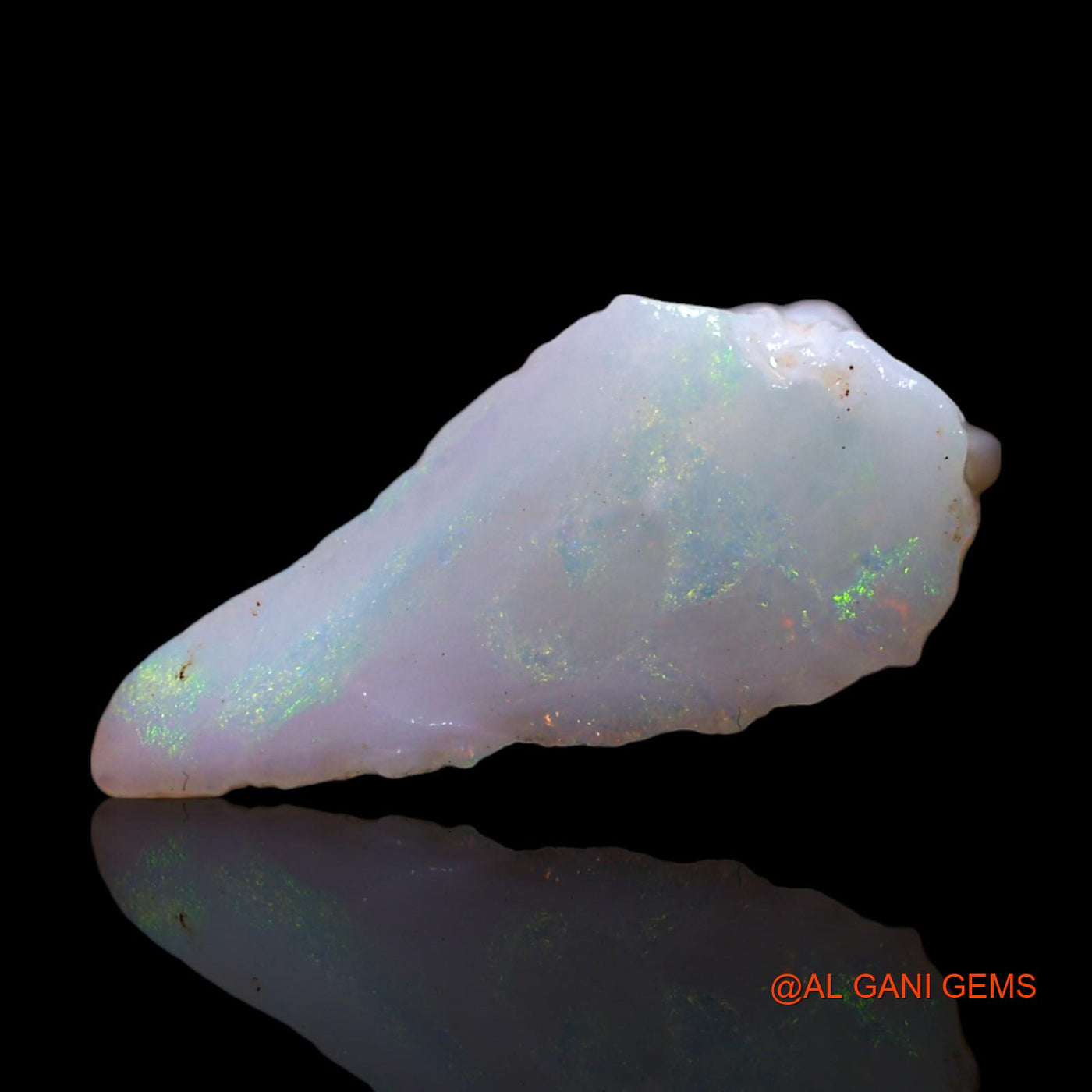 Natural Untreated Fire Opal Loose Gemstone Fancy Rough From Australia 4.00 Cts 19x9x8 mm RF-862