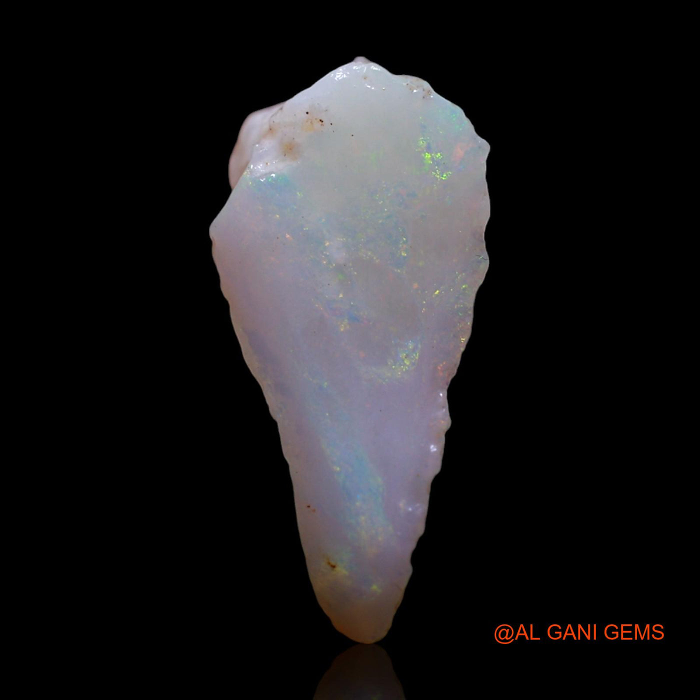 Natural Untreated Fire Opal Loose Gemstone Fancy Rough From Australia 4.00 Cts 19x9x8 mm RF-862