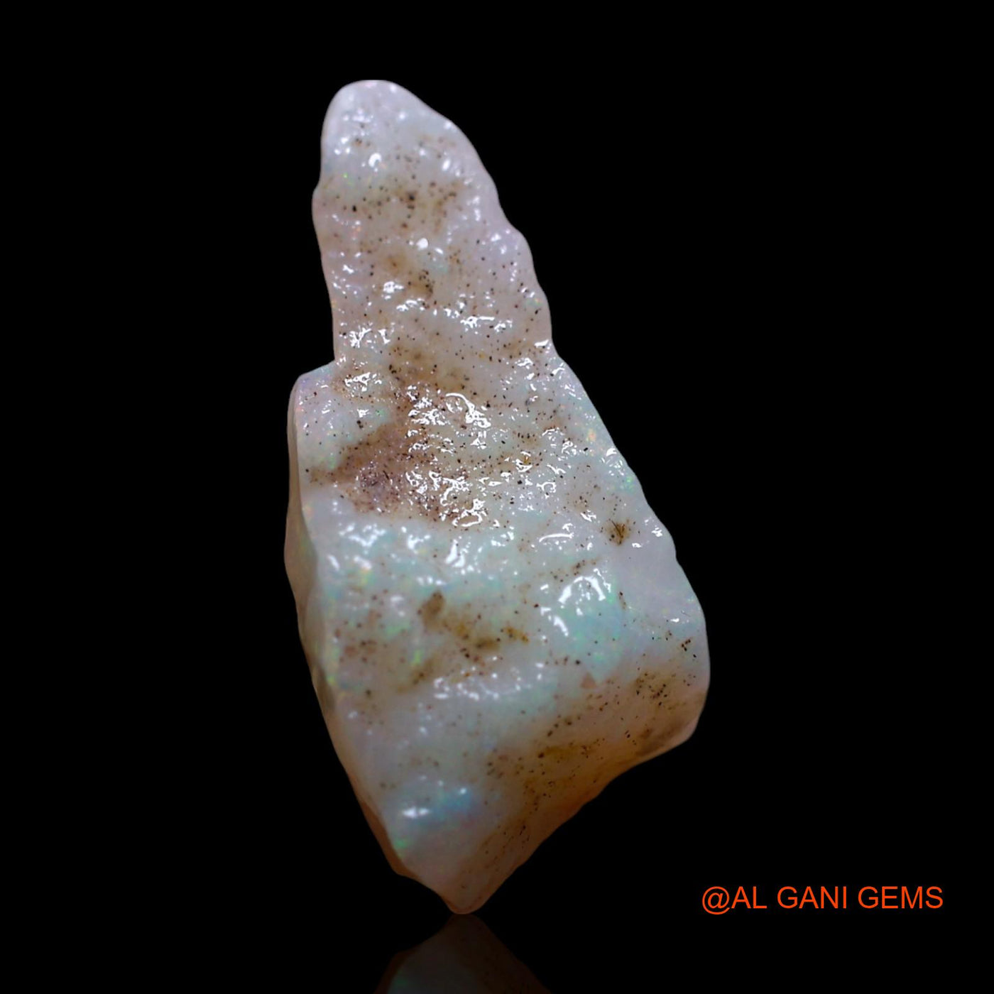 Natural Untreated Fire Opal Loose Gemstone Fancy Rough From Australia 4.00 Cts 19x9x8 mm RF-862