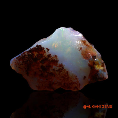 Natural Untreated Fire Opal Loose Gemstone Fancy Rough From Australia 4.00 Cts 18x12x5 mm RF-866