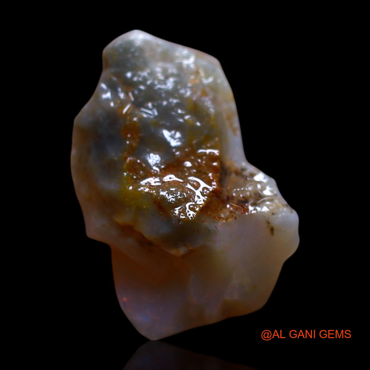 6.00 Cts Natural Australian Fire Opal Loose Gemstone Fancy Rough 16x10x9 mm RF-867