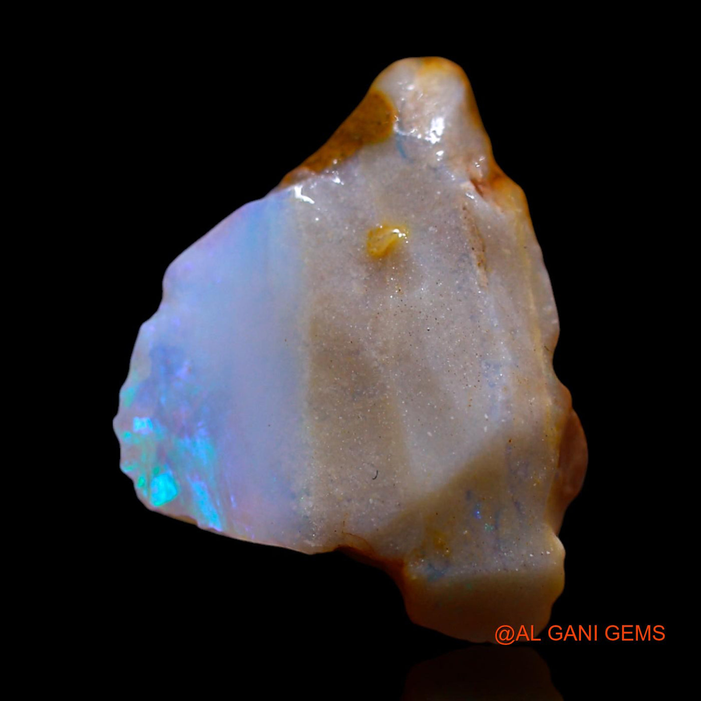 Natural Untreated Fire Opal Loose Gemstone Fancy Rough From Australia 7.00 Cts 17x13x8 mm RF-872