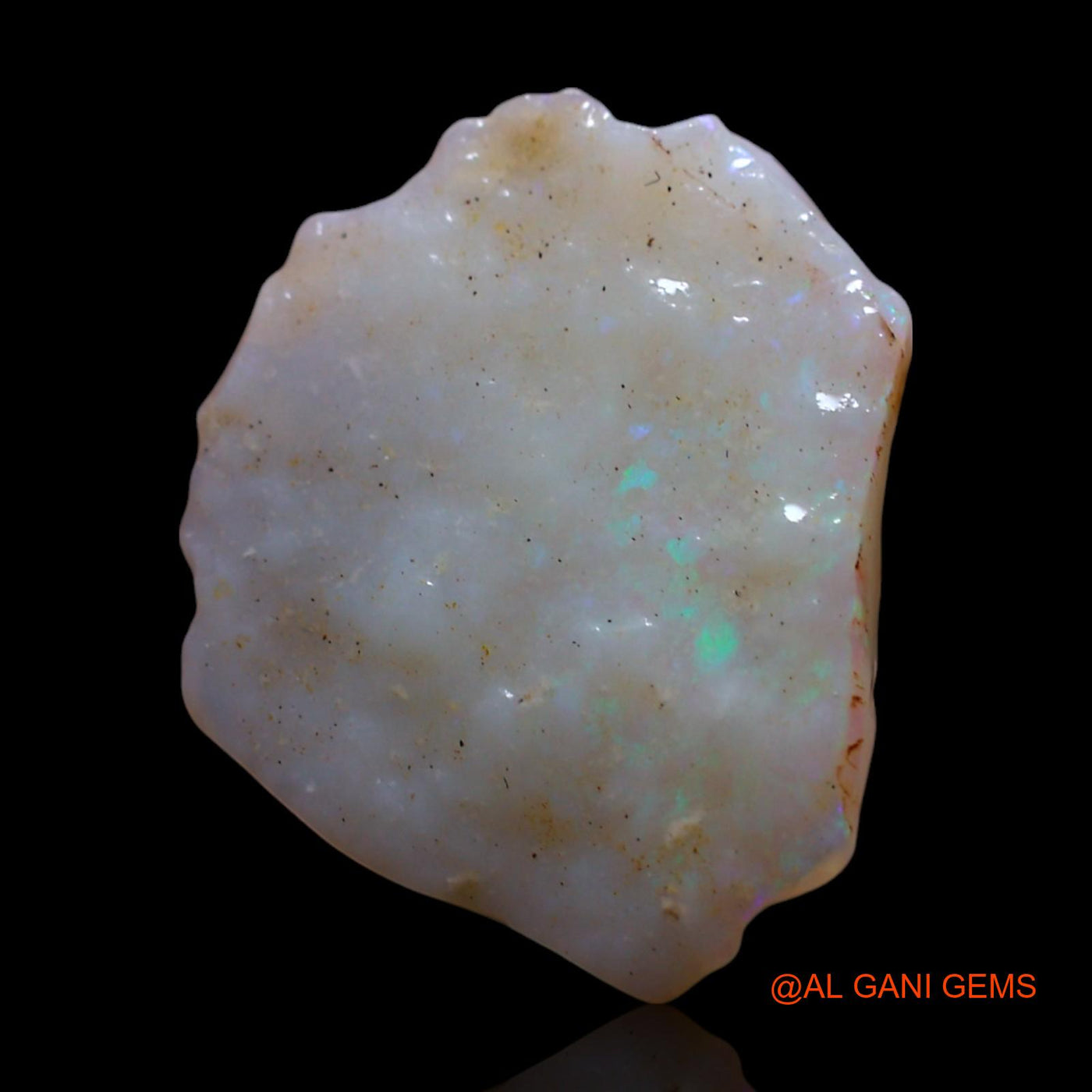 Natural Fire Opal Gemstone 3.00 Cts Loose Fancy Rough From Australia 16x13x3 mm RF-873