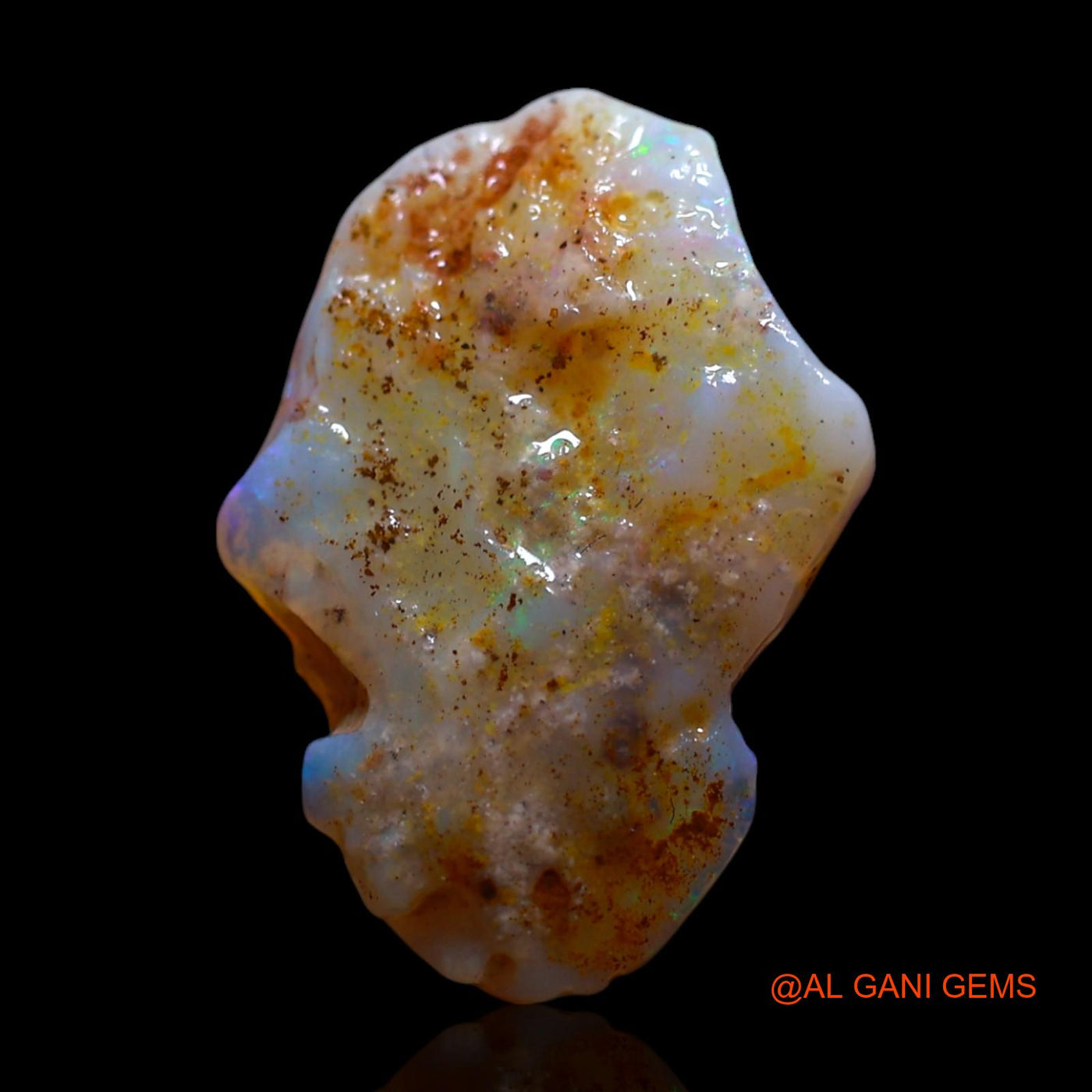 3.00 Cts Unheated Australian Fire Opal Loose Gemstone Fancy Rough Natural 17x12x5 mm RF-875