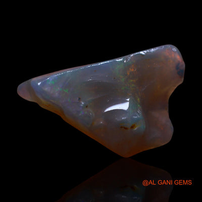Natural Fire Opal Gemstone 4.00 Cts Loose Fancy Rough From Australia 16x12x5 mm RF-890