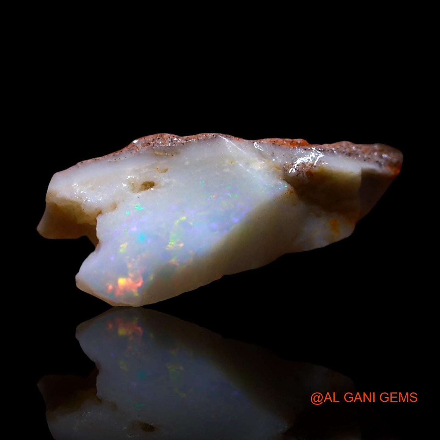 Natural Untreated Fire Opal Loose Gemstone Fancy Rough From Australia 2.00 Cts 18x7x5 mm RF-896
