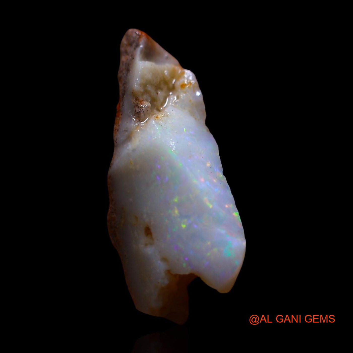 Natural Untreated Fire Opal Loose Gemstone Fancy Rough From Australia 2.00 Cts 18x7x5 mm RF-896