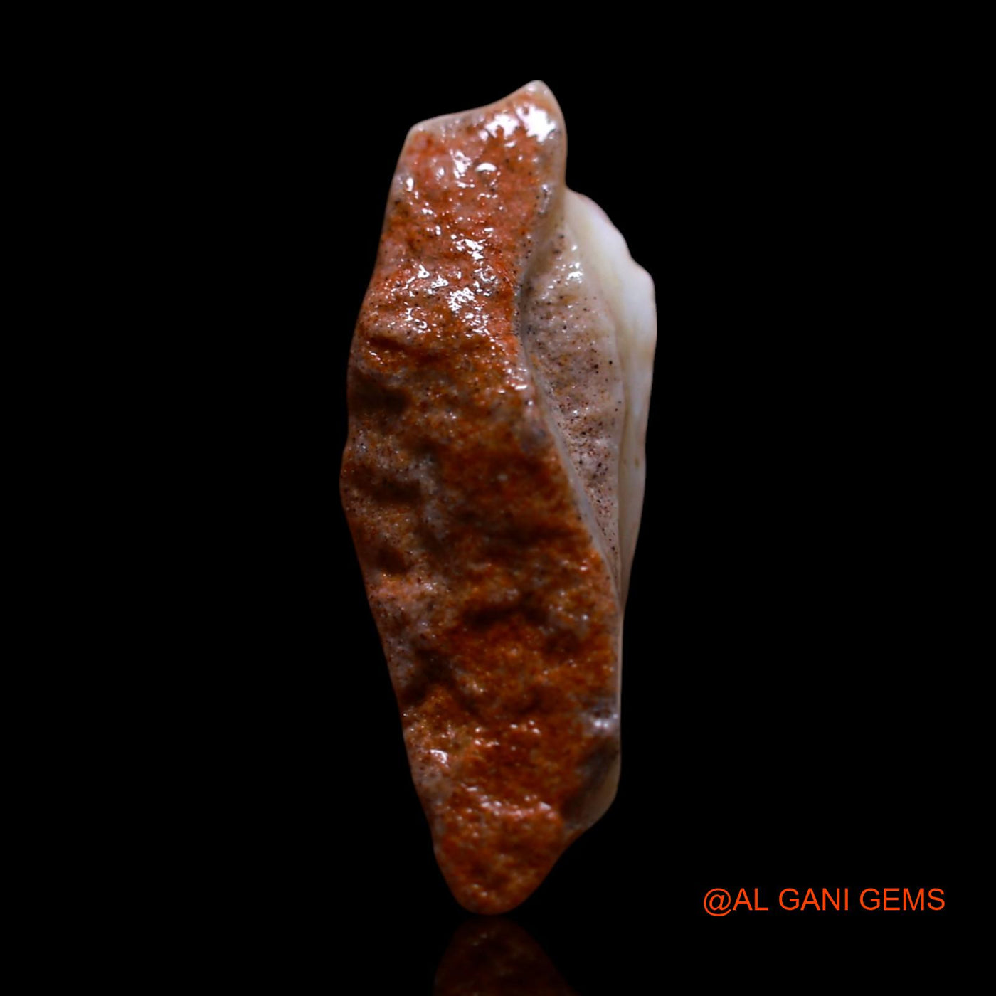 Natural Untreated Fire Opal Loose Gemstone Fancy Rough From Australia 2.00 Cts 18x7x5 mm RF-896