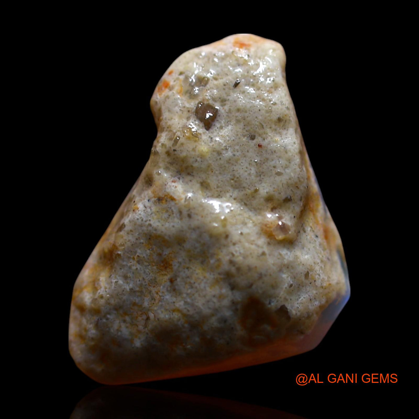 Natural Fire Opal Gemstone 5.00 Cts Loose Fancy Rough From Australia 16x12x5 mm RF-898